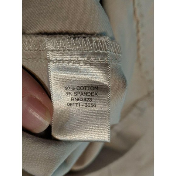 CJ Banks Christopher Khaki Tan Skirt Size 8 Modest Womens Stretch Zipper - Picture 8 of 9